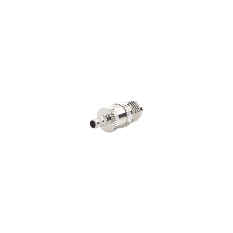 Conector Mini UHF Hembra de anillo plegable para cables RG-58/U, RG-142/U.