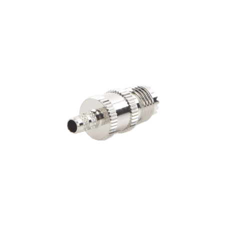 Conector Mini UHF Hembra de anillo plegable para cables RG-58/U, RG-142/U.