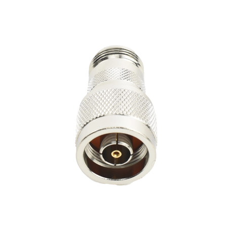 Adaptador en Línea, de conector N Macho Inverso a N Hembra.