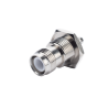 Conector TNC Hembra Inverso para chasis de anillo plegable para cable RG-58/U.