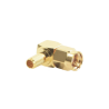 Conector SMA Macho Inverso en Angulo Recto de anillo plegable para cables RG-58/U, RG-142/U.