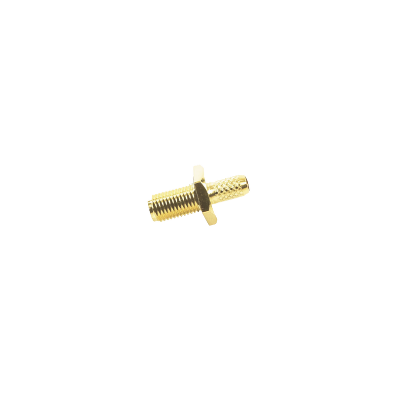 Conector SMA Hembra Inverso, Chasis en D Plano, Anillo Plegable, Cable RG-142/U.