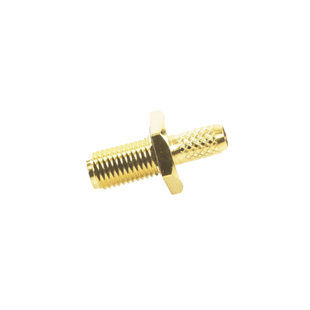 Conector SMA Hembra Inverso, Chasis en D Plano, Anillo Plegable, Cable RG-142/U.