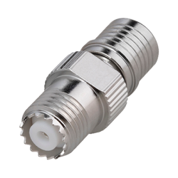 Adaptador de qma (quick mate) macho a mini-UHF hembra, bronce blanco, 