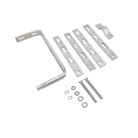 Herraje para Sujeción de Escalerilla a Pierna de Torre SSV (3 1/2").