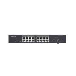 Switch l2 administrable PoE con 16 puertos gigabit PoE 802.3af, at + 2 SFP para fibra 1GB, gestión gratuita desde la nube, 240w