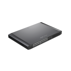 Switch Smart PoE con 24 puertos Gigabit PoE 802.3af/at + 2 SFP para fibra 1Gb, gestión gratuita desde la nube, 370w