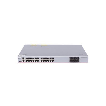 Switch Core Administrable Capa 3 con 24 puertos Gigabit + 8 SFP+ para fibra 10Gb, gestión gratuita desde la nube.