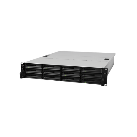 NAS Synology RS3617xs+ 12 bahías/seis núcleos 2.7 turbo GHz, 8GB DDR4 ecc UDIMM/LAN gigabITX4/USB 3.0 x 2/hasta 120TB y con unid