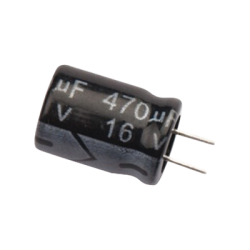 Capacitor Electrolítico 470 MF - 16 V.