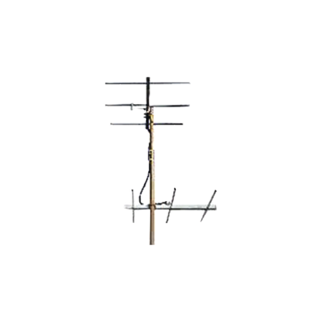 juego de 2 antenas bi-direccionales reforzadas de 3 elementos para tv.