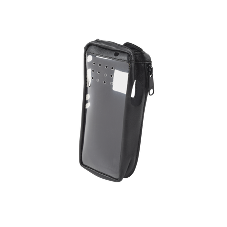 Funda Reforzada de piel, lazo para cinto, ventana plástica y cierre lateral, IC-F3161DS, IC-F4161DS.