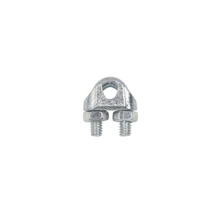 Abrazadera tipo perro o nudo, para cable de 1/4.