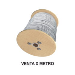 Cable de retenida de 3/16" de acero galvanizado 7 hilos (venta por met