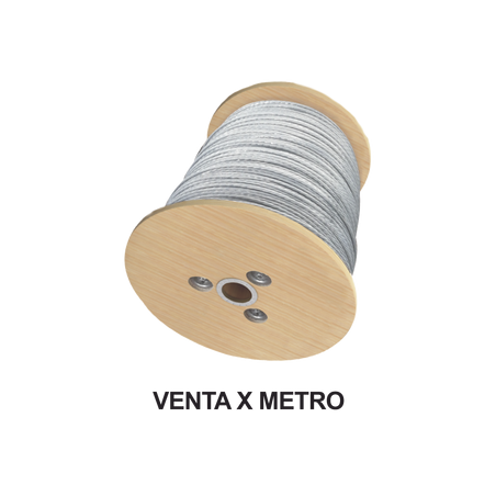 Cable de retenida de 3/16" de acero galvanizado 7 hilos (venta por met
