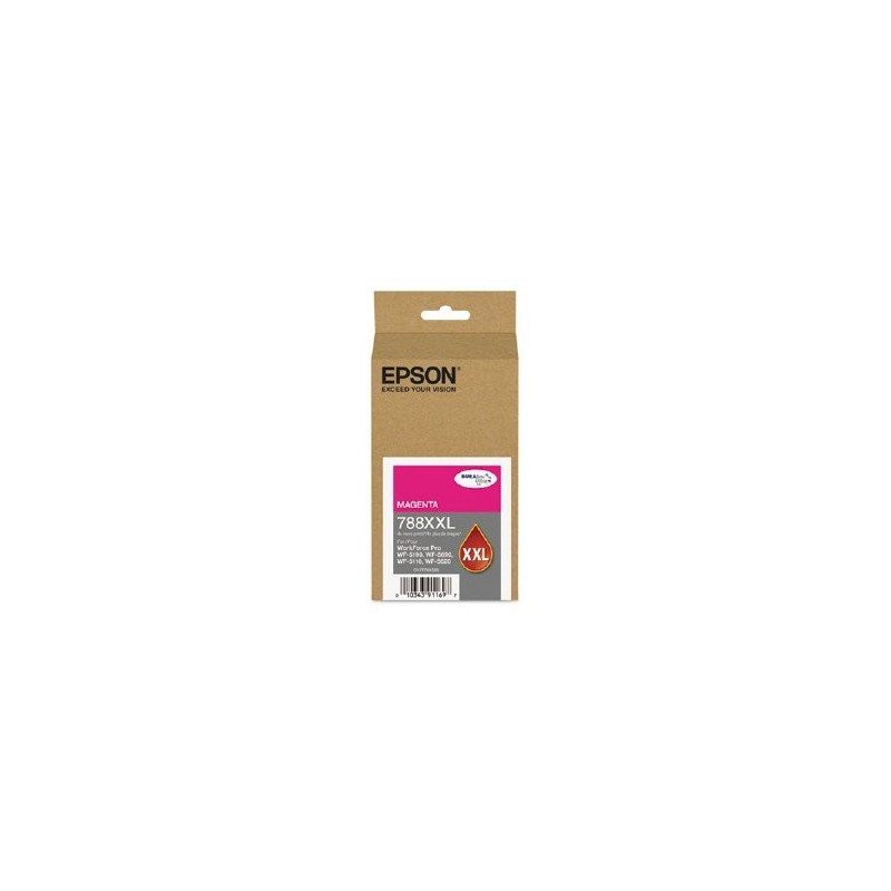Cartucho Epson modelo T788XXL magenta, para WF-5190, WF-5690, alta capacidad