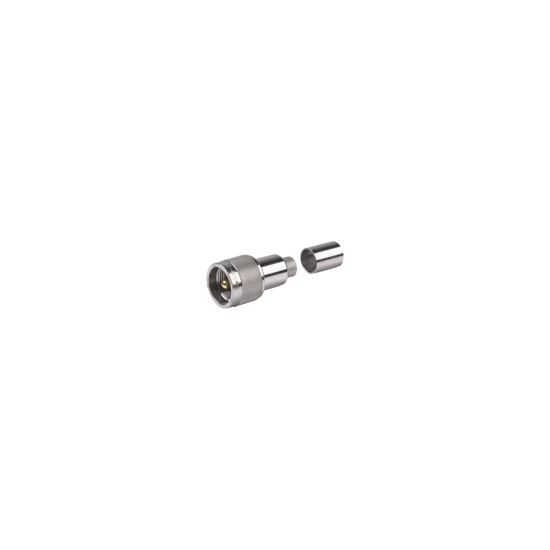 Conector UHF macho plegable con pin cautivo para cables RG8