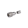 Conector UHF macho plegable con pin cautivo para cables RG8