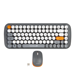 Teclado, mouse TechZone TZ20COMB01-INA nano USB inalámbrico retro