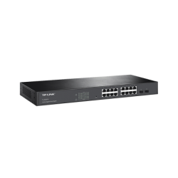 Switch TP-Link 16 puertos gigabit + 2 SFP 100/1000 Smart QoS snooping IGMP administrador web/Cli, SN