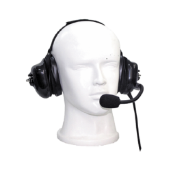 Auriculares con orejeras acolchonadas de gel con micrófono flexible co