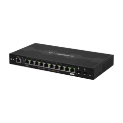 Edgerouter 12, con 10 puertos 10/100/1000 Mbps + 2 puertos SFP, con fu