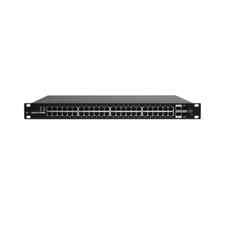 Switch EdgeMAX Administrable de 48 Puertos Gigabit con PoE+/PoE Pasivo 24V + 2 Puertos SFP