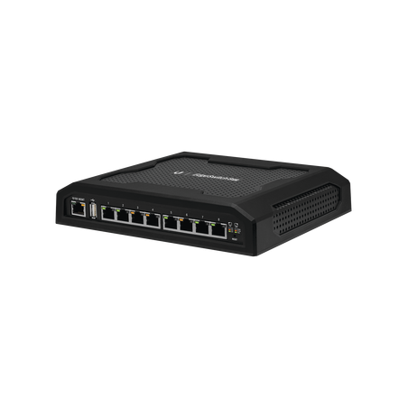 Edgeswitch 8xp administrable de 8 puertos gigabit PoE pro de 24 v pasivo y 48 v pasivo