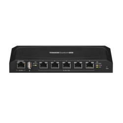 Switch PoE Gigabit Ethernet de 5 puertos para equipos Ubiquiti (24 Vcc).