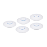 Paquete de 5 Access point unifi nano para celdas pequeñas 802.11ac wave 2, mu-mimo4x4. PoE 802.3af