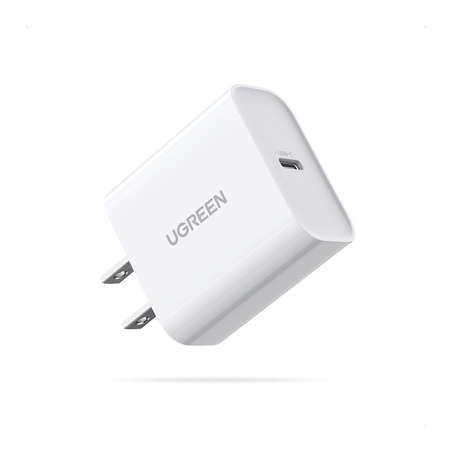 Cargador USB-C de 20W, 1 USB-C de Carga Rápida, QC4.0+, PD3.0, PPS, BC1.2, Carga Inteligente, Chip PWM, Múltiple Protección, May