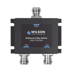 Divisor de potencia (Splitter) de dos vías para 700-2700 MHz.