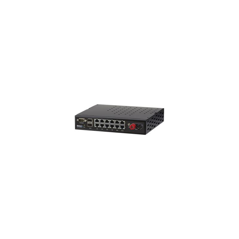 Switch WISP PoE Administrable de 12 puertos Gigabit + 2 SFP, entrada de 9-72VCD
