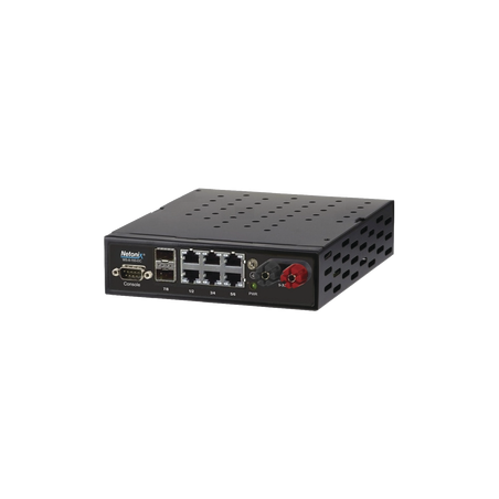 Switch WISP PoE Administrable de 6 puertos Gigabit + 2 SFP, entrada de 9-72VCD