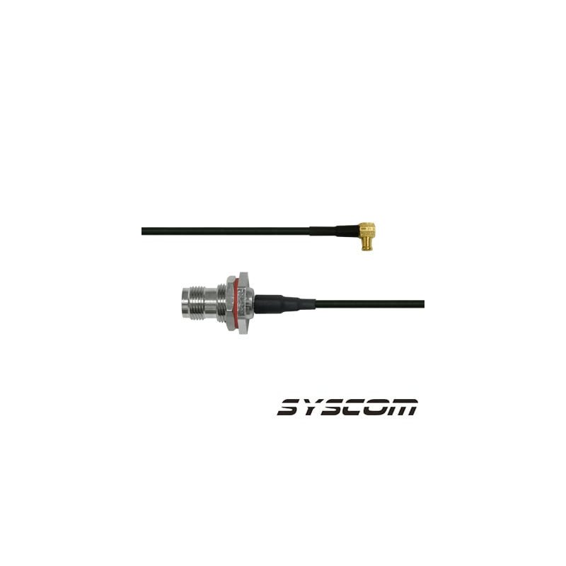 Cable RG-174/U de 30 cm, con Conectores MCX Macho en Angulo Recto a TN
