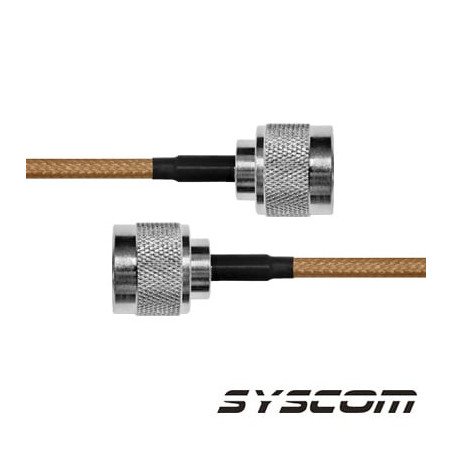 Jumper de 110 cms. con Cable Coaxial RG-142/U, con Conectores N Macho a N Macho.