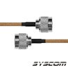 Jumper de 110 cms. con Cable Coaxial RG-142/U, con Conectores N Macho 