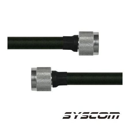 Cable Coaxial RG-214/U de 110 cm, en 50 Ohm, 0.425", CD-4 GHz, con Conectores N Macho a N Macho.