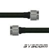 Cable Coaxial RG-214/U de 110 cm, en 50 Ohm, 0.425", CD-4 GHz, con Conectores N Macho a N Macho.