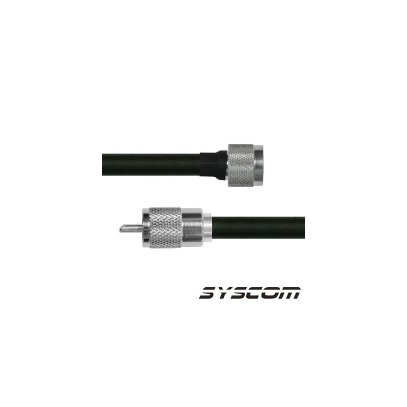 Cable Coaxial RG-214/U de 180 cm, con conectores N Macho a UHF Macho (