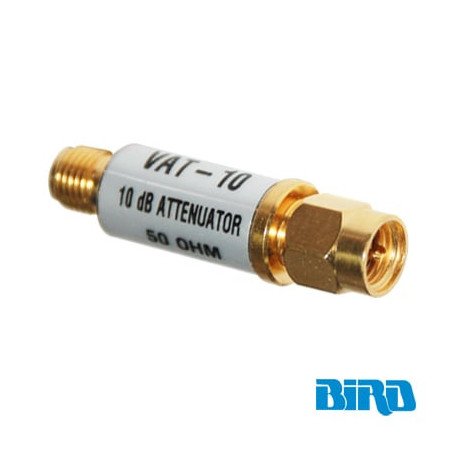 Atenuador 10 dB, 1 W, Conectores SMA Macho-Hembra, CD-6 GHz.