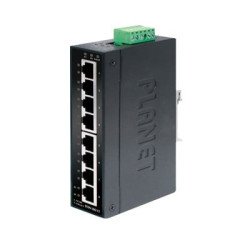 Switch industrial de 8 puertos 10/100Mbps -40~75°C