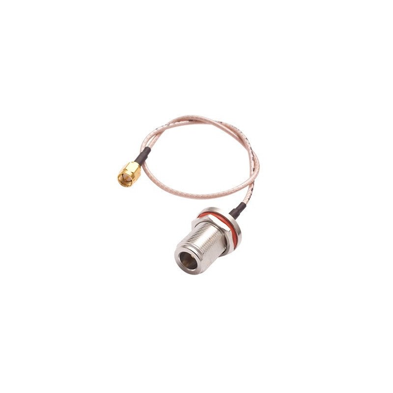 Cable RG-316. Conectores N HEMBRA/SMC MACHO INVERSO.