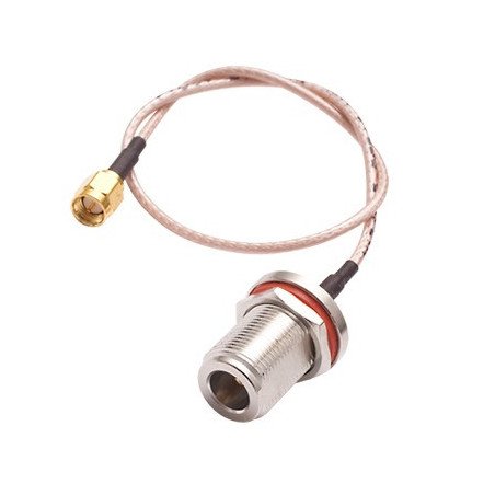 Cable RG-316. Conectores N HEMBRA/SMC MACHO INVERSO.