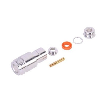 Conector N Hembra de rosca para cables RG-58/U, RG-142/U.