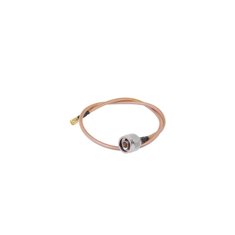 Cable de 60 cm tipo RG-142/U con conectores N Macho y SMA Macho Invers