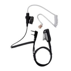 Micrófono de solapa con audífono discreto para Icom ICF-1000, 2000D, I