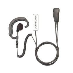 Micrófono de solapa estilo gancho para Motorola mototrbo XPR6500, XPR6