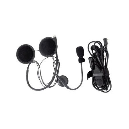 micrófono con boom para casco abierto para radios Kenwood Serie G TK260, 270, 272, 372, 2202, 2160, 3230, 2102G, 2202L, 2212L, 2