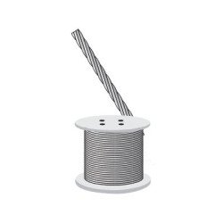 Cable de retenida 5/16, 3632 kg de resistencia (Precio por Metro).